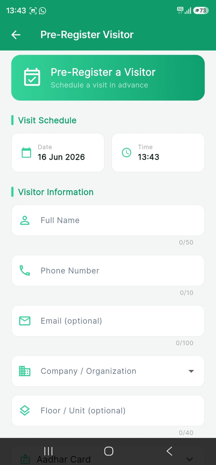 SignShield app screen